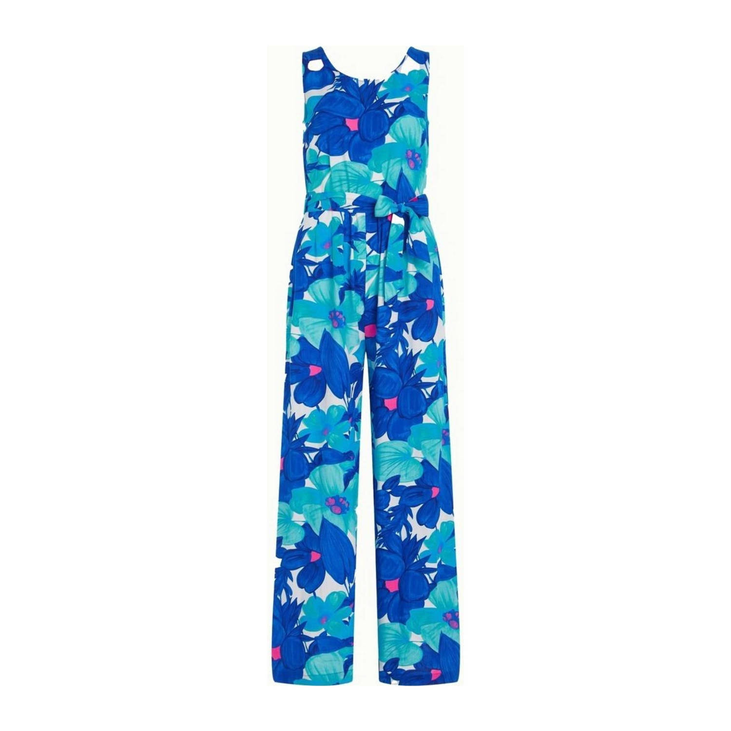 King Louie gebloemde jumpsuit blauw