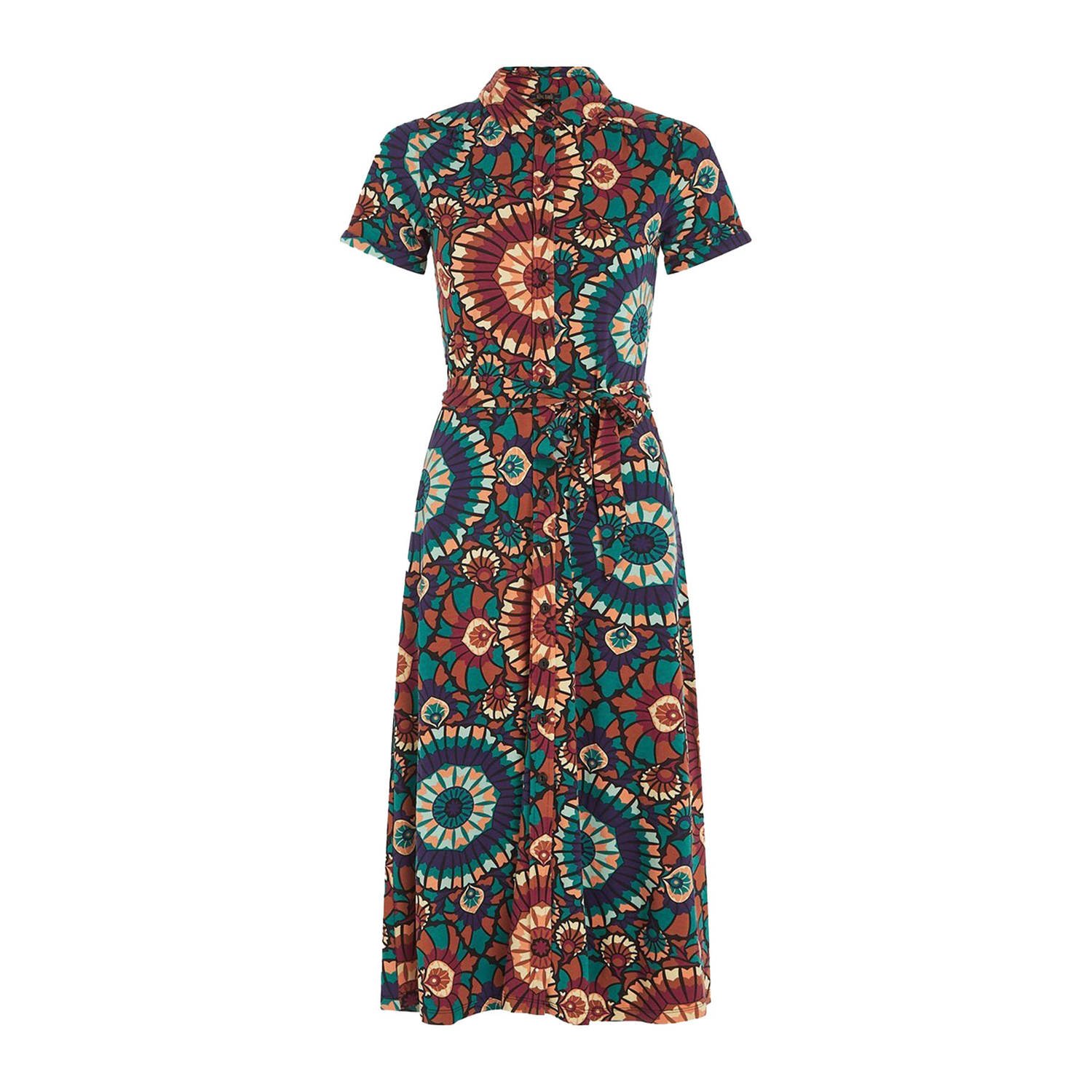 King Louie blousejurk Olive Dress Torini van jersey multi