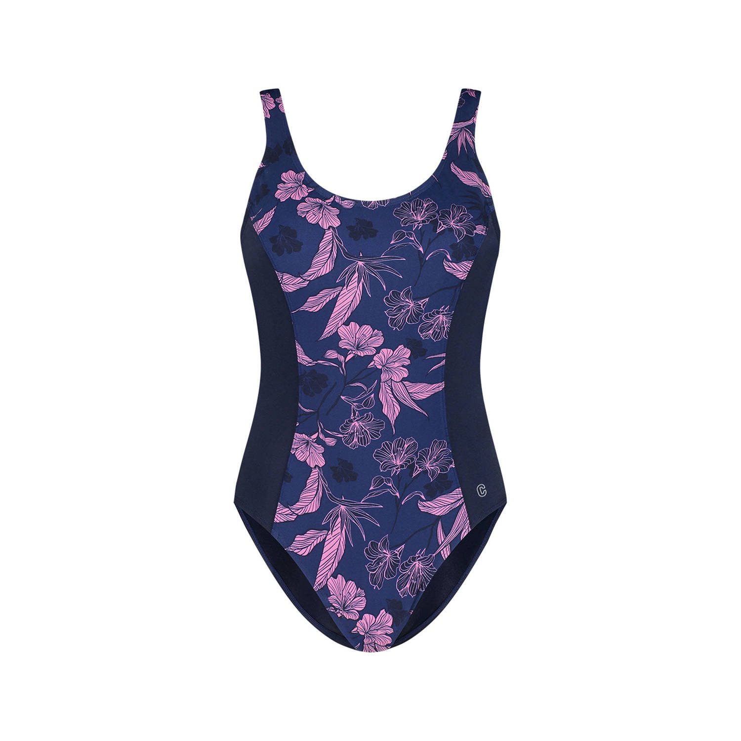 ten Cate Swim Tweka corrigerend badpak donkerblauw roze