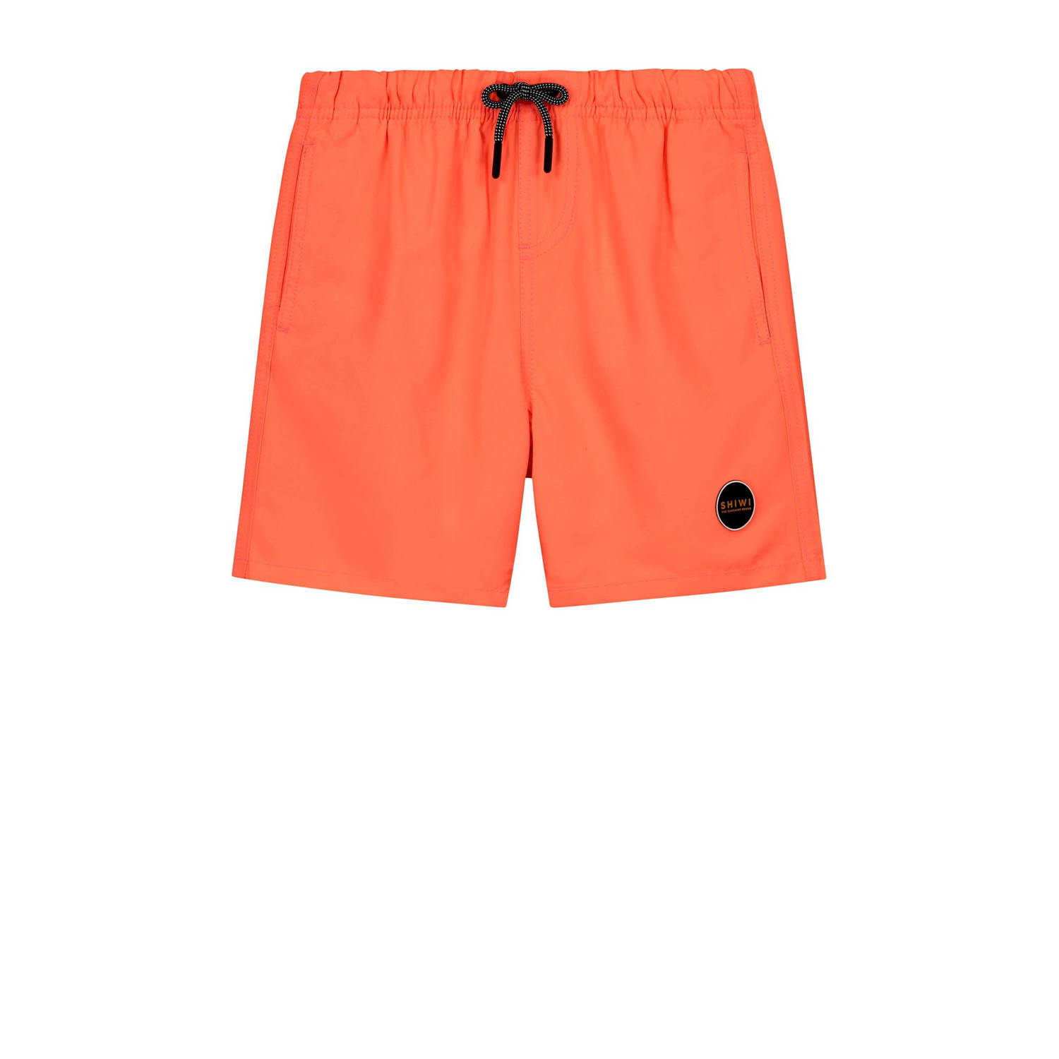 Shiwi zwemshort Mike neon oranje Jongens Gerecycled polyester Effen 122 128