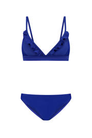 thumbnail: Shiwi The Sunshine Brand voorgevormde triangel bikini set Beau met ruches blauw