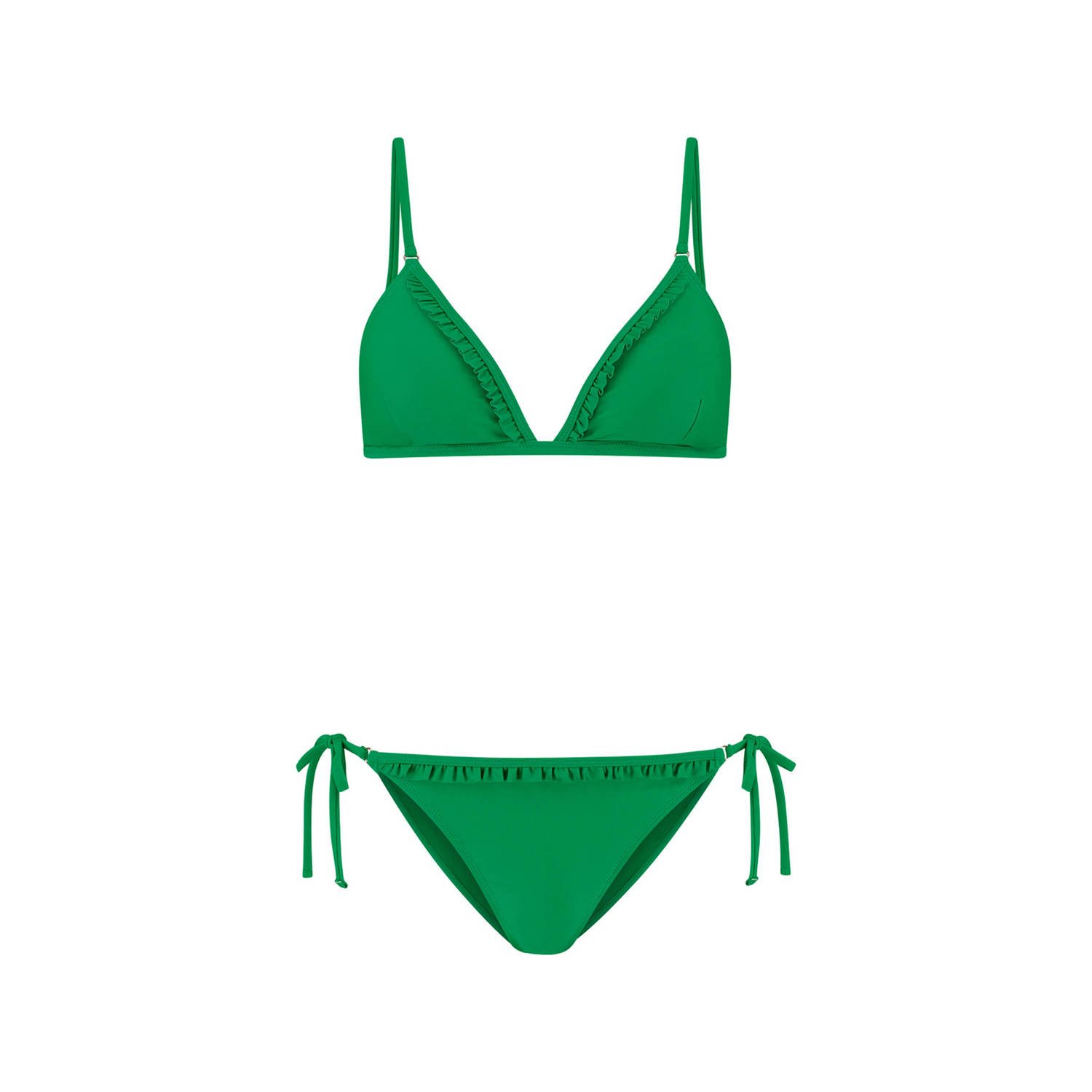 Shiwi voorgevormde triangel bikini Romy groen