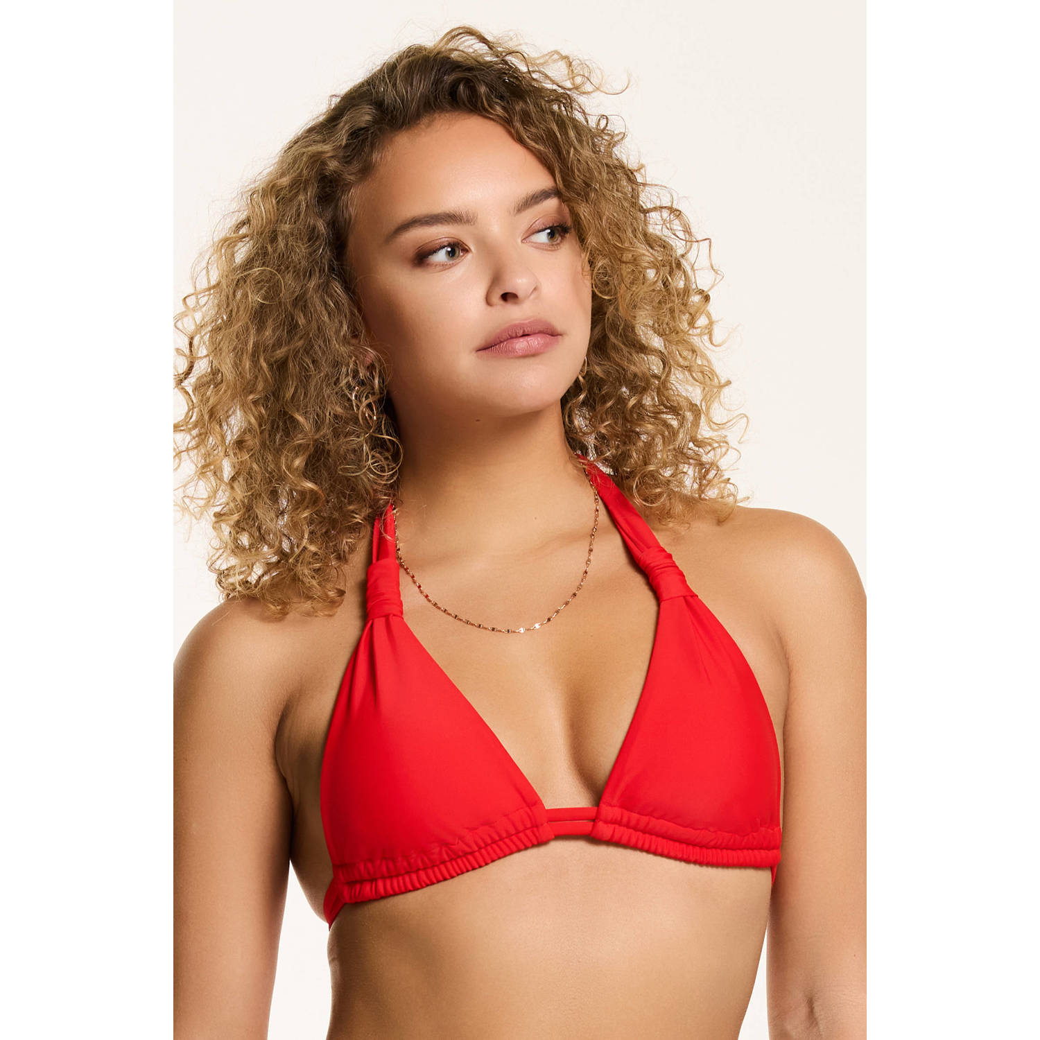 Shiwi voorgevormde triangel bikini Bibi rood