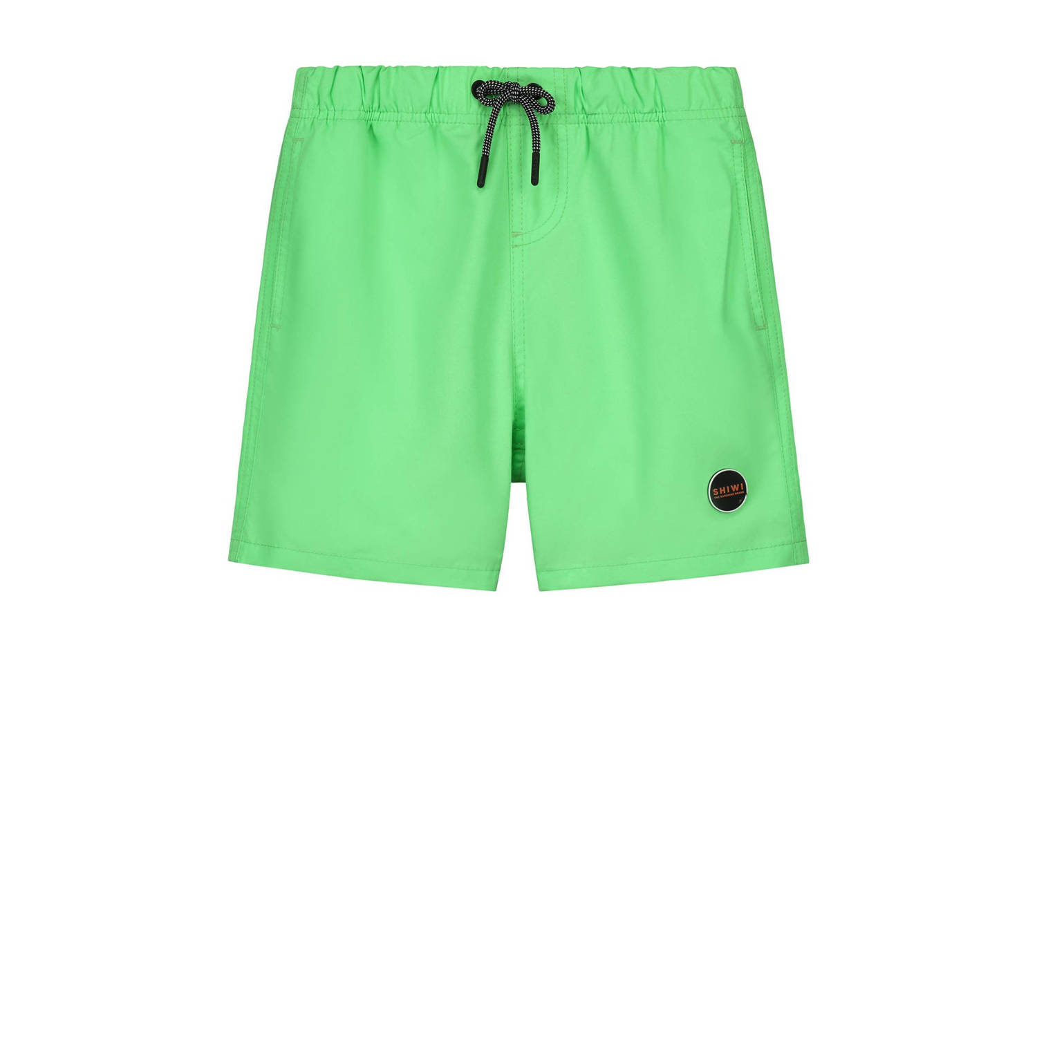Shiwi zwemshort Mike neon groen Jongens Gerecycled polyester Effen 98 104