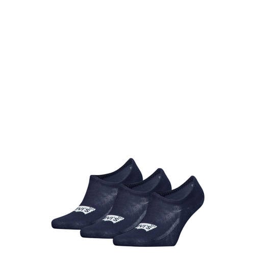 Levi's sneakersokken - set van 3 donkerblauw