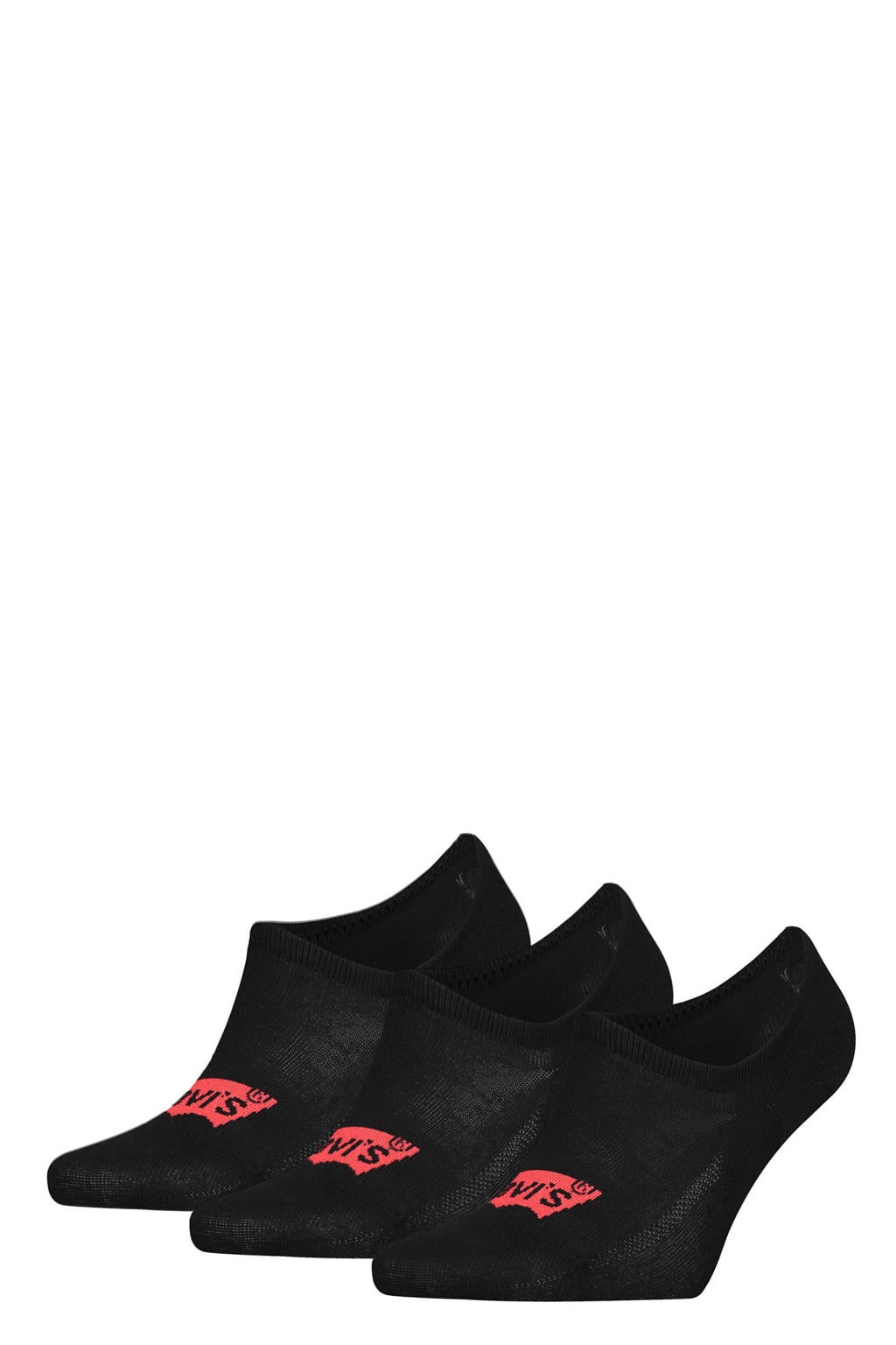 Levi's sneakersokken - zwart (set van 3)