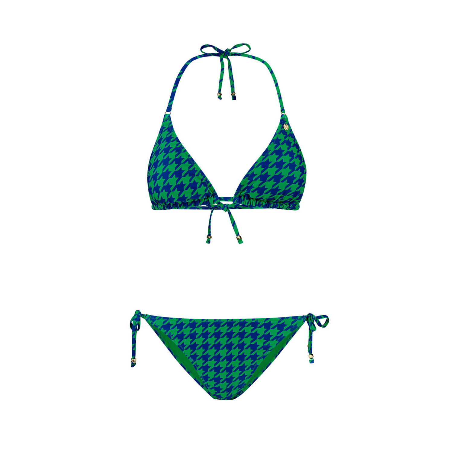 Shiwi voorgevormde triangel bikini Liz blauw groen