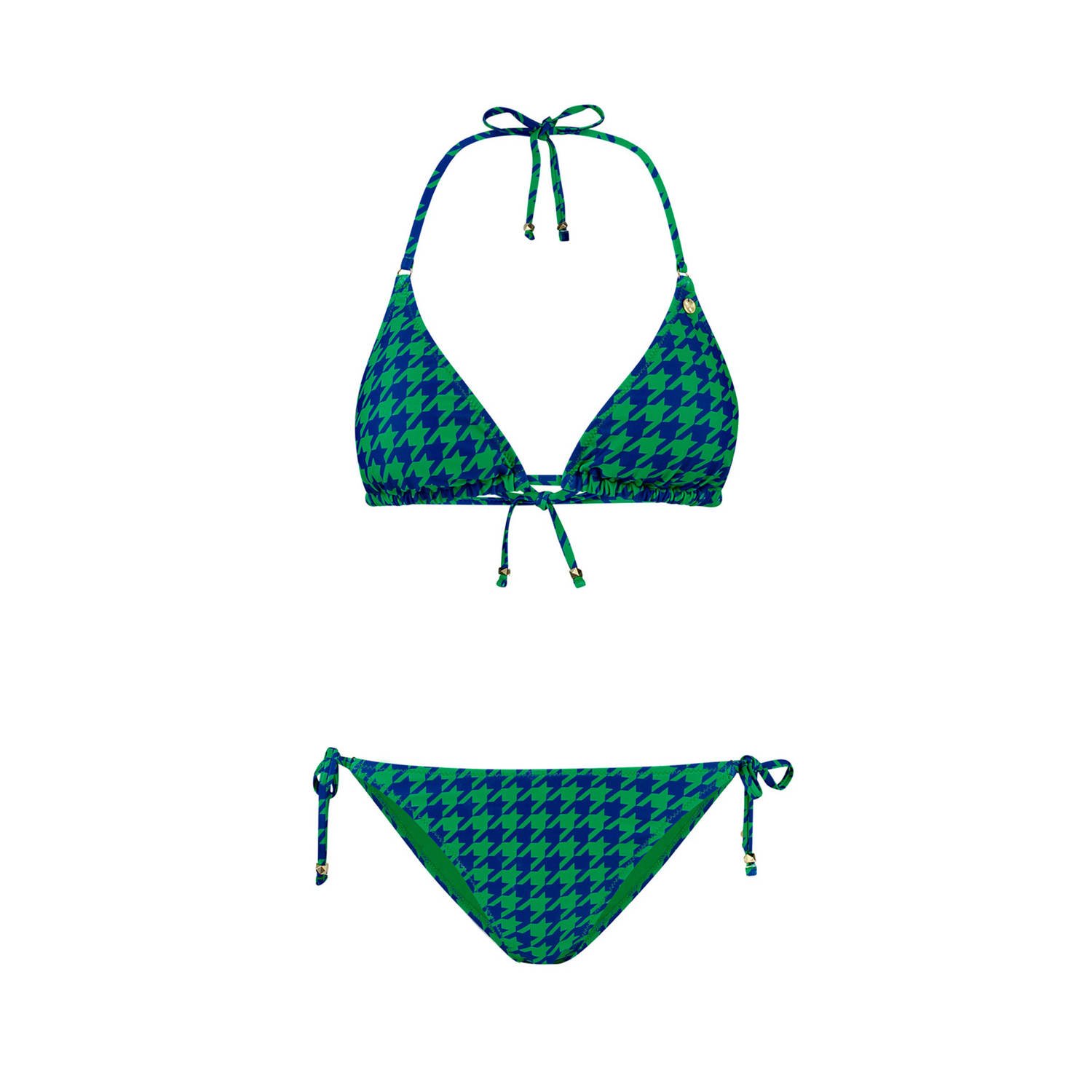 Shiwi voorgevormde triangel bikini Liz blauw groen