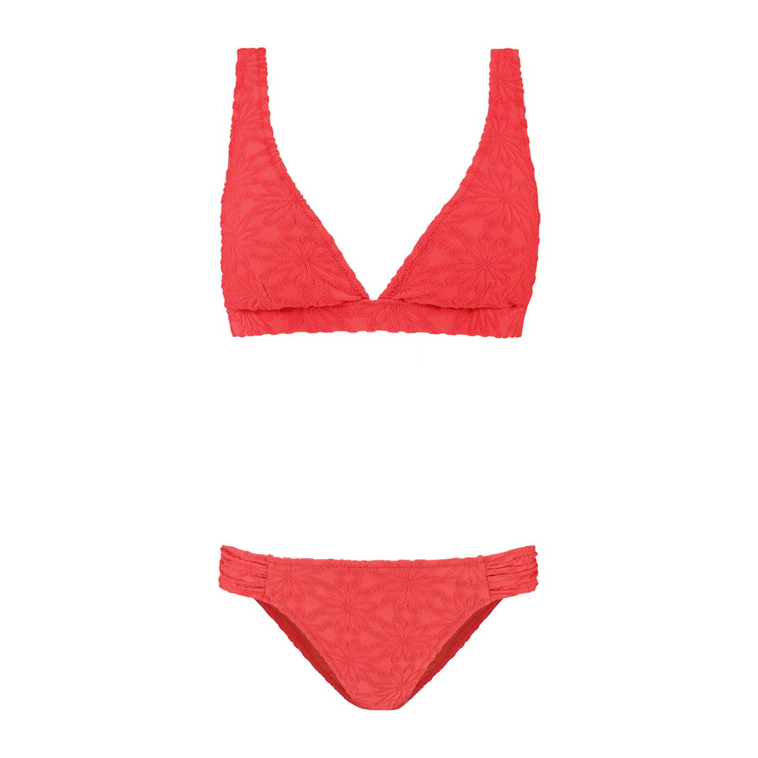 Shiwi voorgevormde triangel bikini Amy met textuur roze