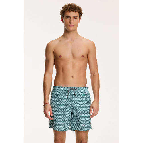 Shiwi The Sunshine Brand zwemshort donkergroen/lichtblauw afbeelding