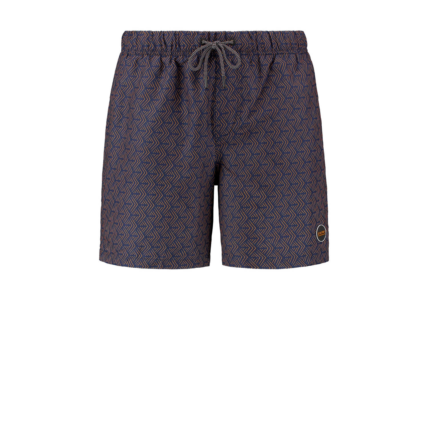 SHIWI Heren Zwembroeken Men Swimshort Geo Arrow Donkerblauw