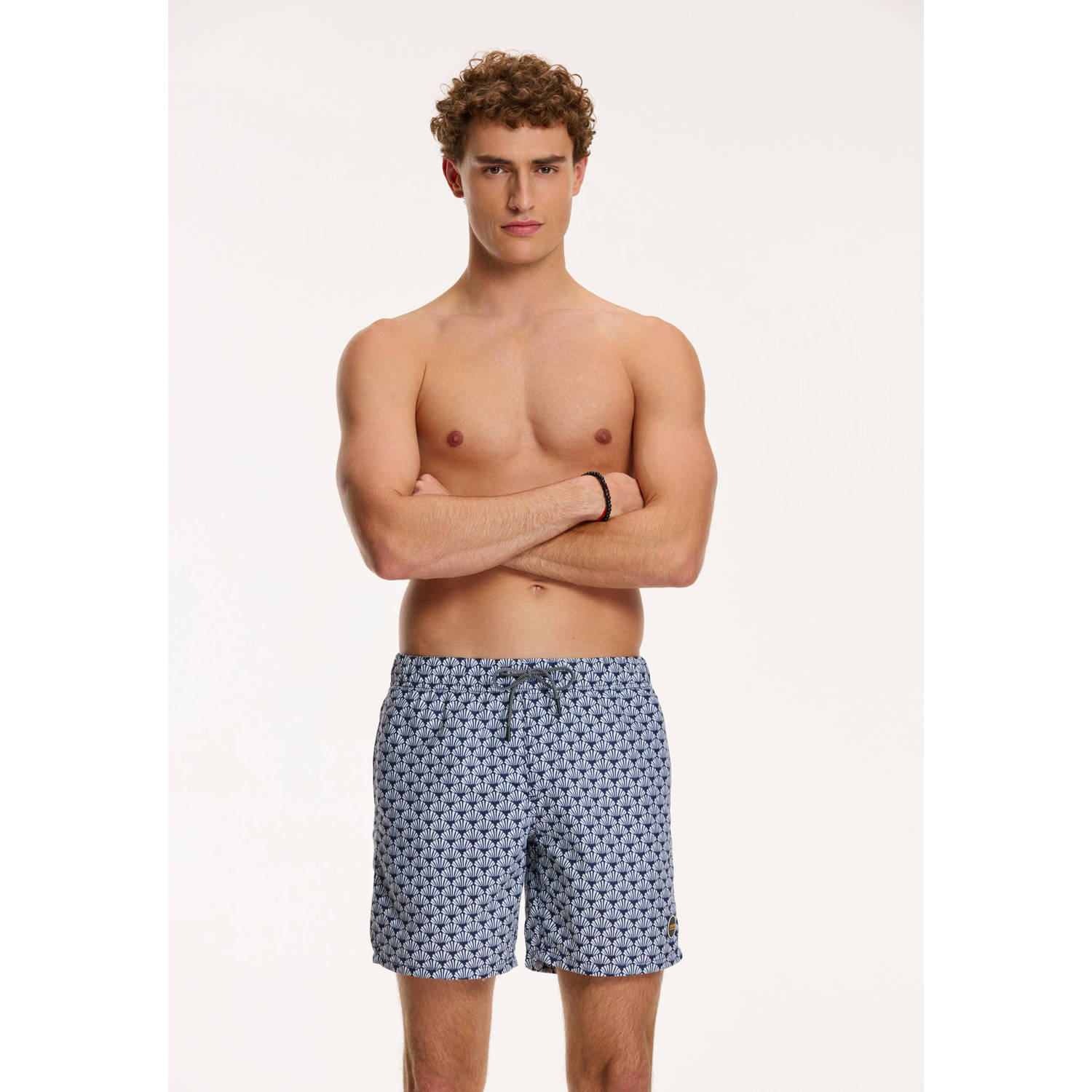 Shiwi zwemshort donkerblauw wit