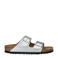 Birkenstock slippers zilver