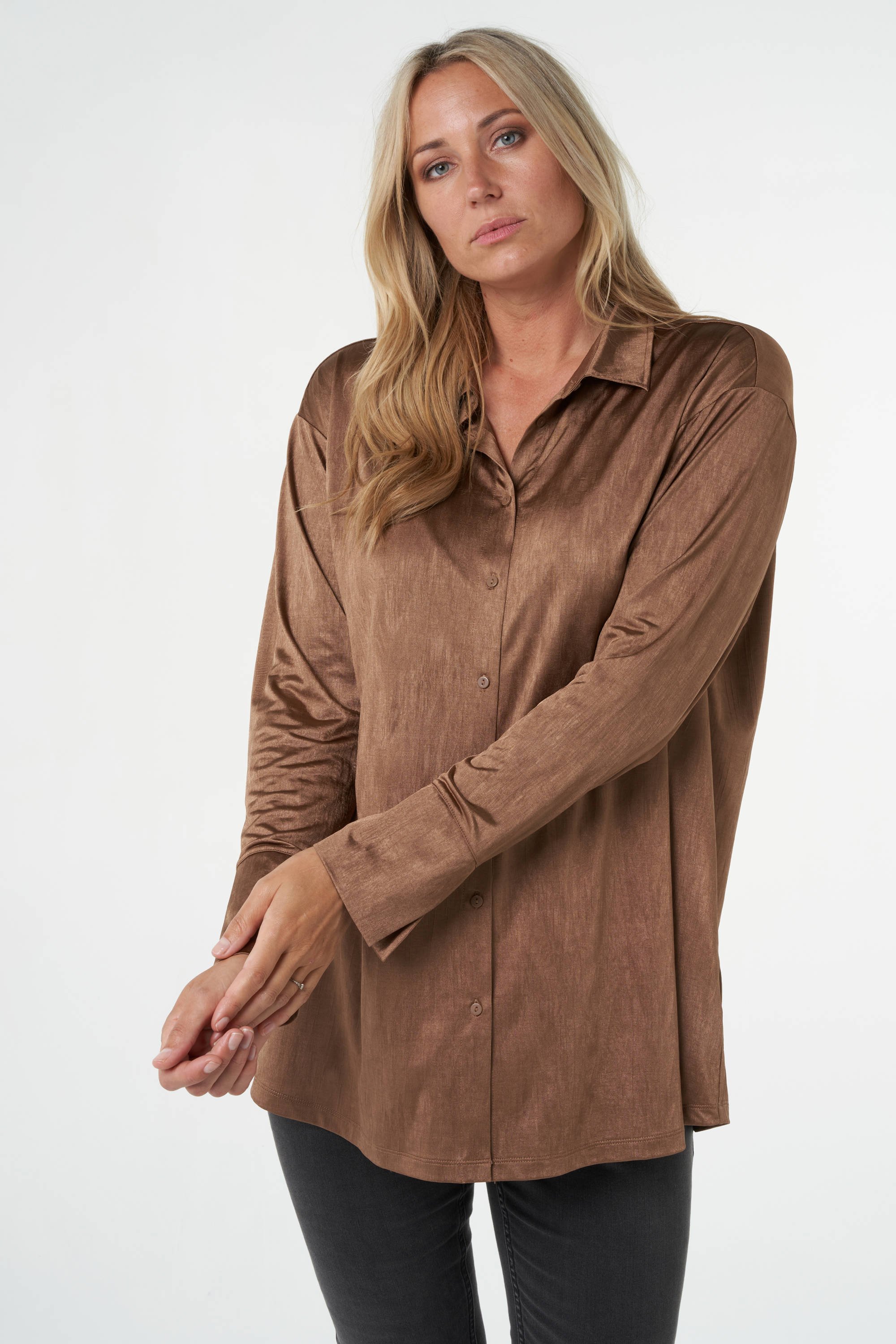 スノッビーシープ レディース シャツ トップス Blouses Camel-