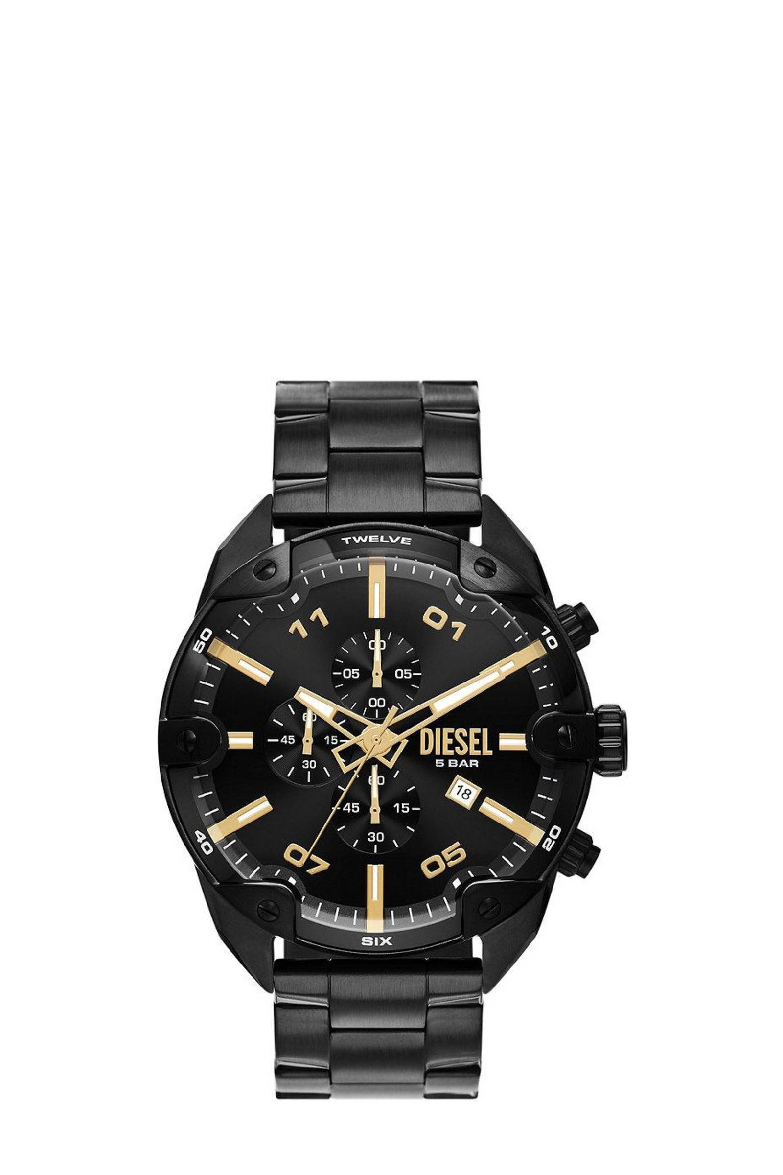 Diesel horloge outlet zwart