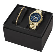 thumbnail: Armani Exchange horloge + armband AX7151SET Emporio Armani goudkleurig