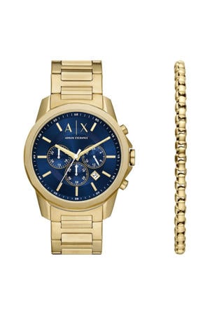 horloge + armband AX7151SET Emporio Armani goudkleurig