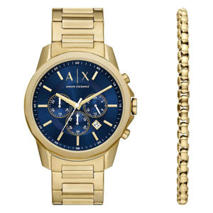 horloge + armband AX7151SET Emporio Armani goudkleurig