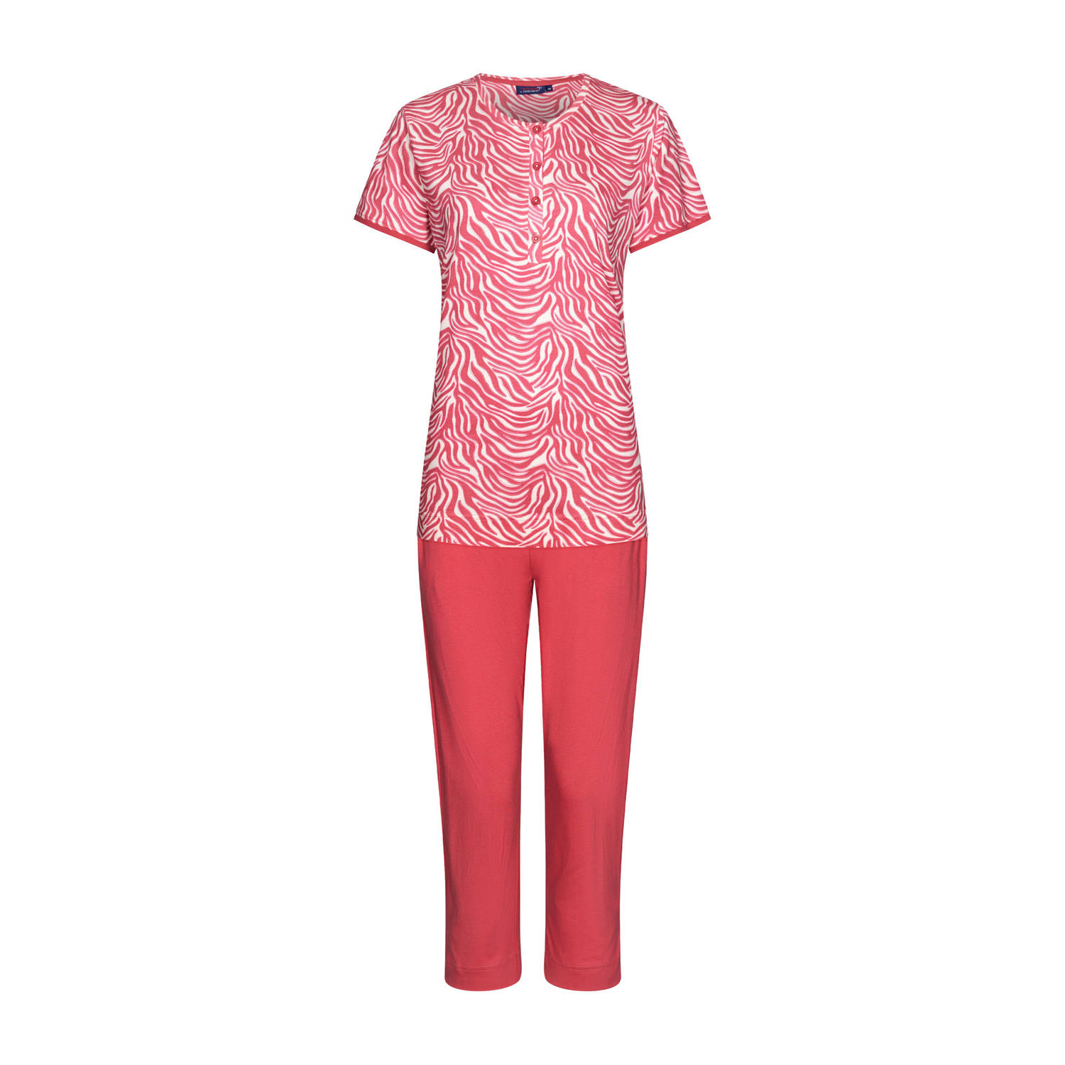 Rebelle pyjama fuchsia wit