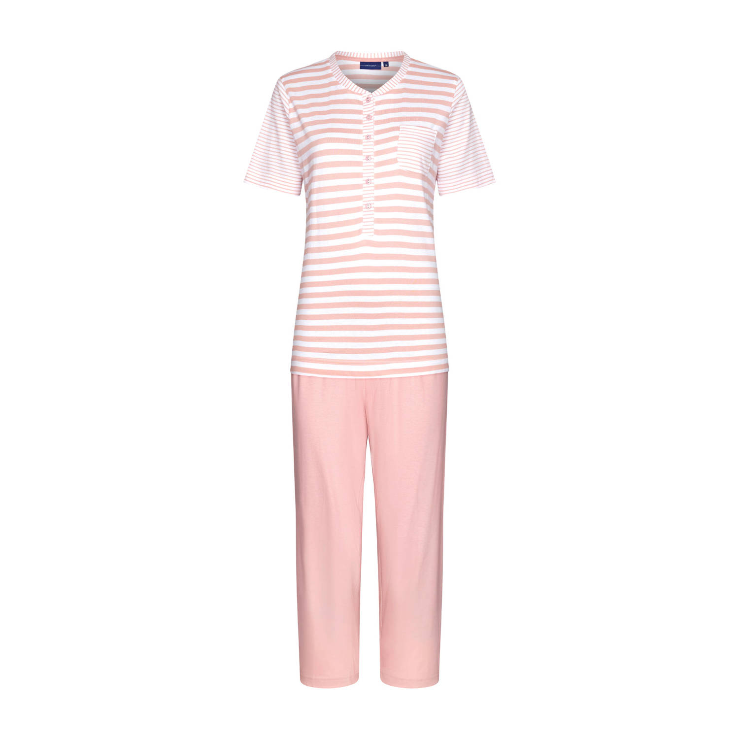 Pastunette pyjama roze wit