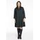 YOEK geruite jurk Plus Size - zwart