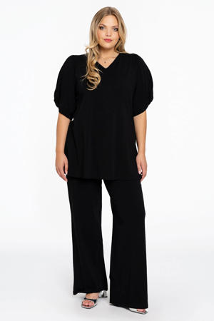 straight fit broek katoen