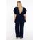 YOEK straight fit broek donkerblauw