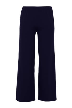 straight fit broek donkerblauw