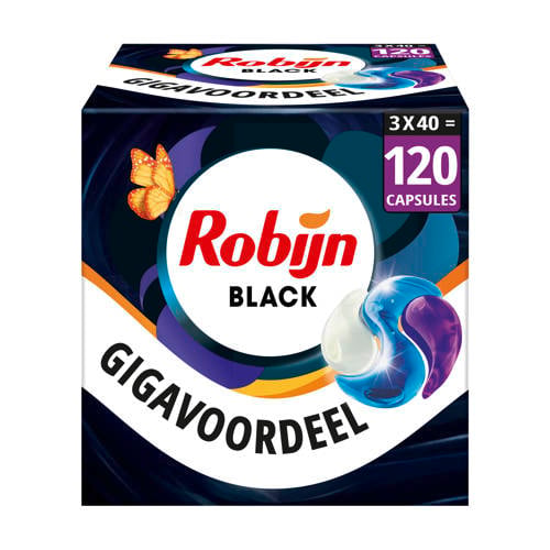 Robijn Classics 3-in-1 wascapsules Black Velvet - 3 x 40 wasbeurten - 120 wasbeurten afbeelding