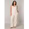 Base Level Curvy top Yanne travelstof beige