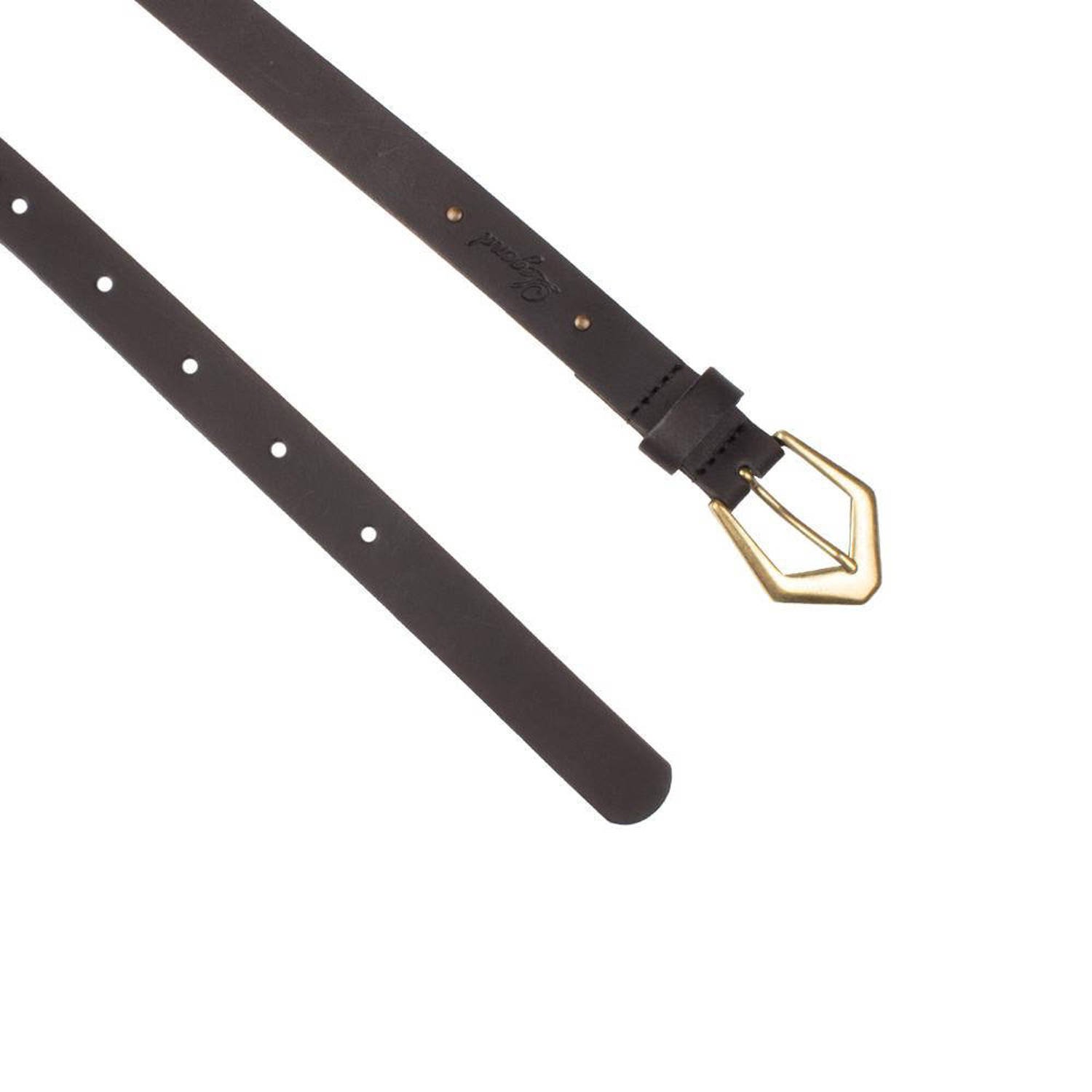 Legend leren riem zwart