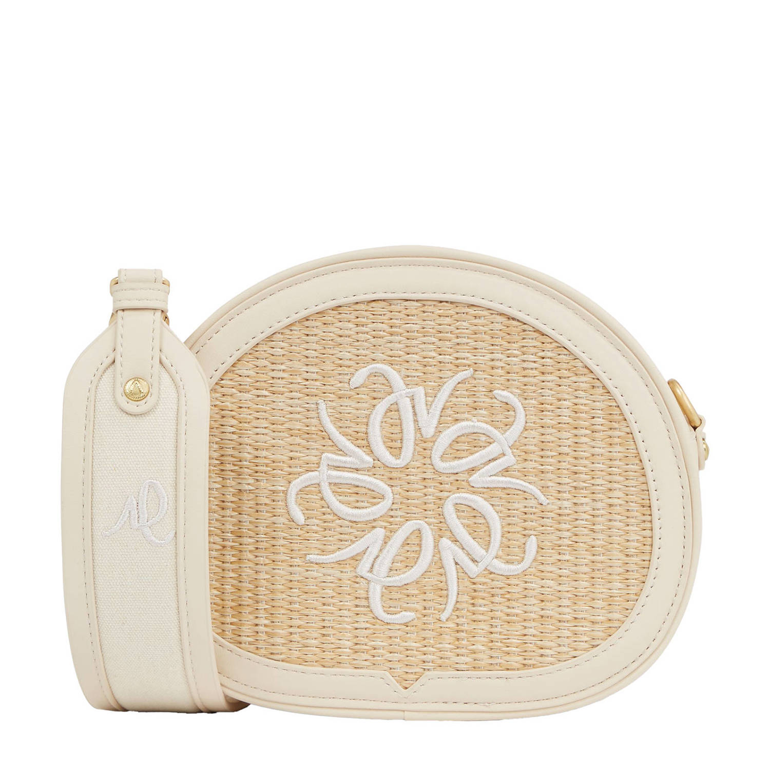 Josh V Beige Leren Crossbody Tas Beige Dames