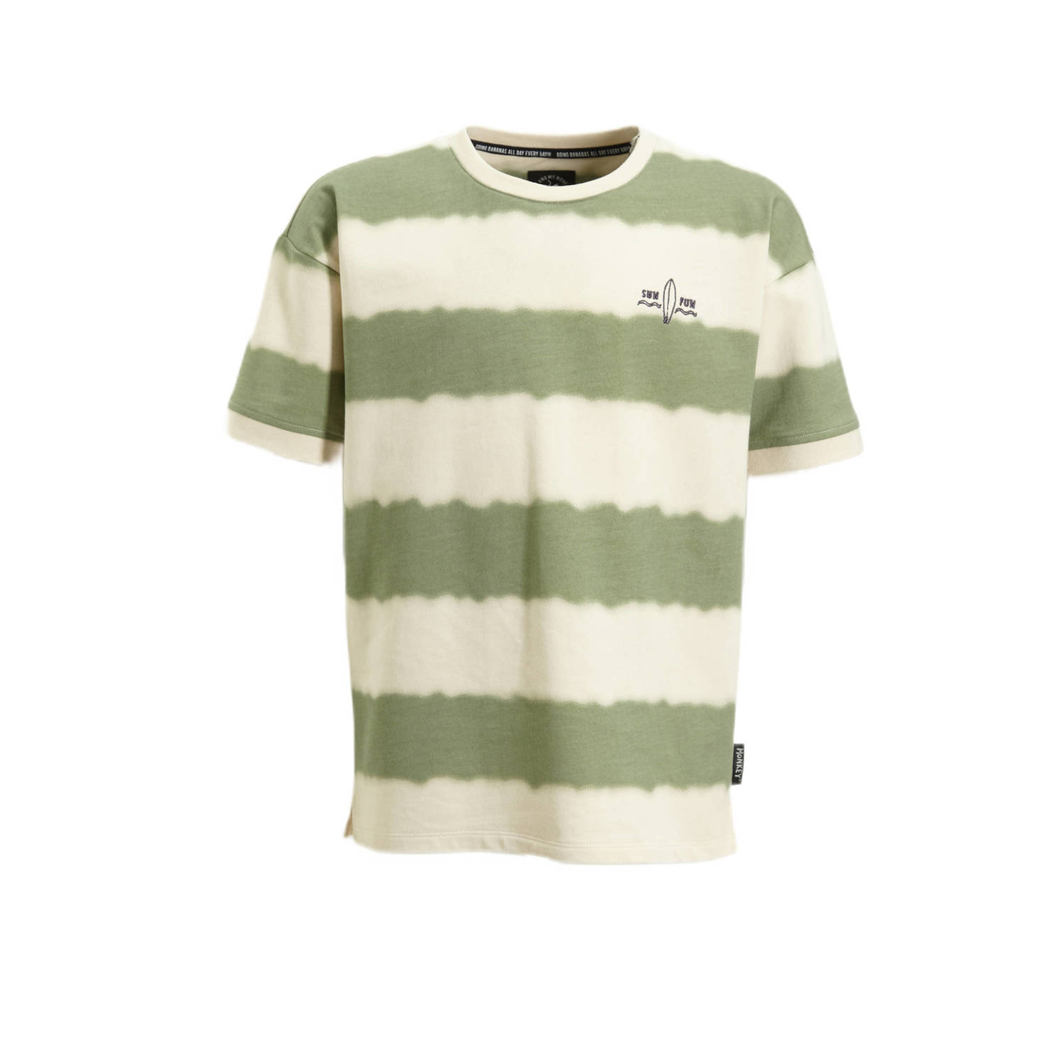 Me & My Monkey tie-dye T-shirt Peker groen Jongens Katoen Ronde hals Tie-dye 110 116