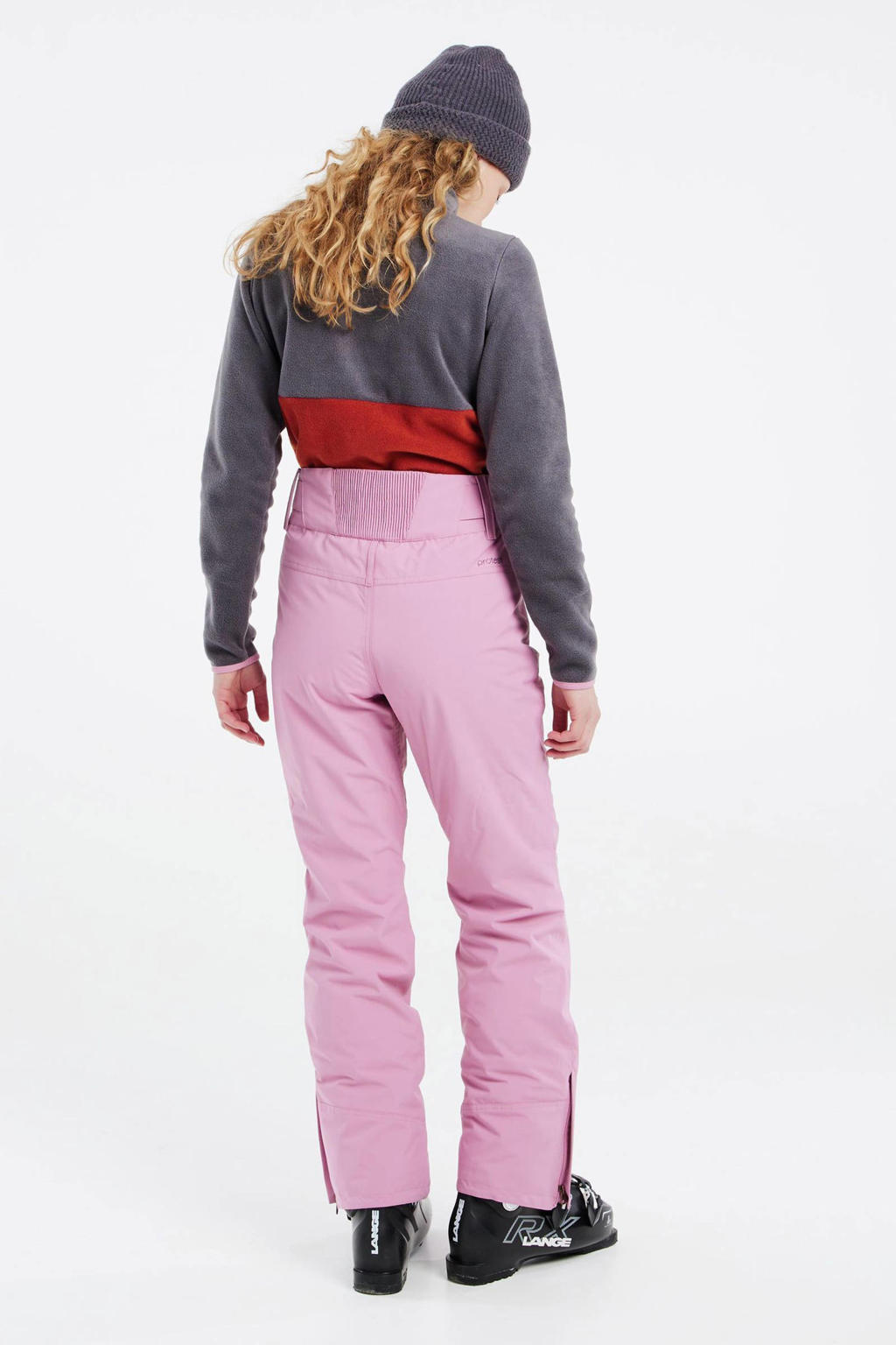 Protest skibroek Cinnamon korte lengte roze