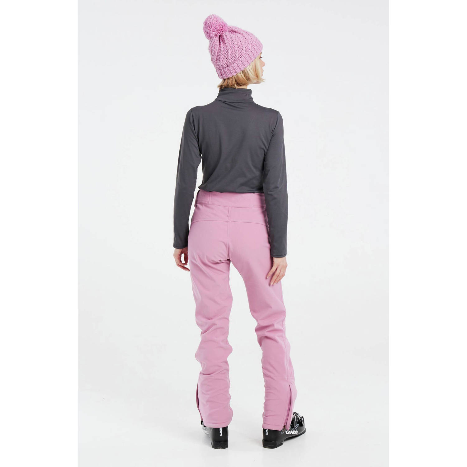 Protest softshell skibroek roze