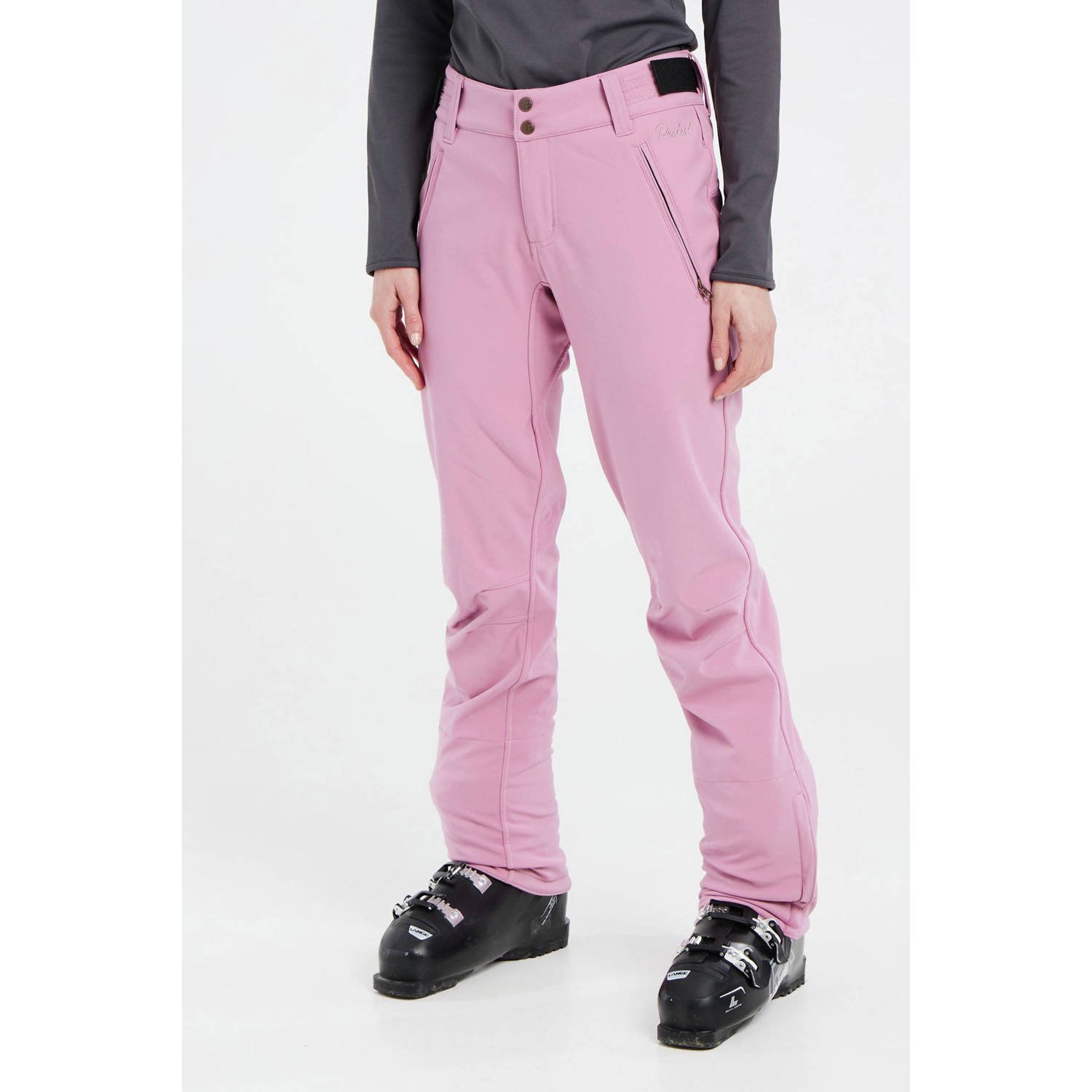 Protest softshell skibroek roze