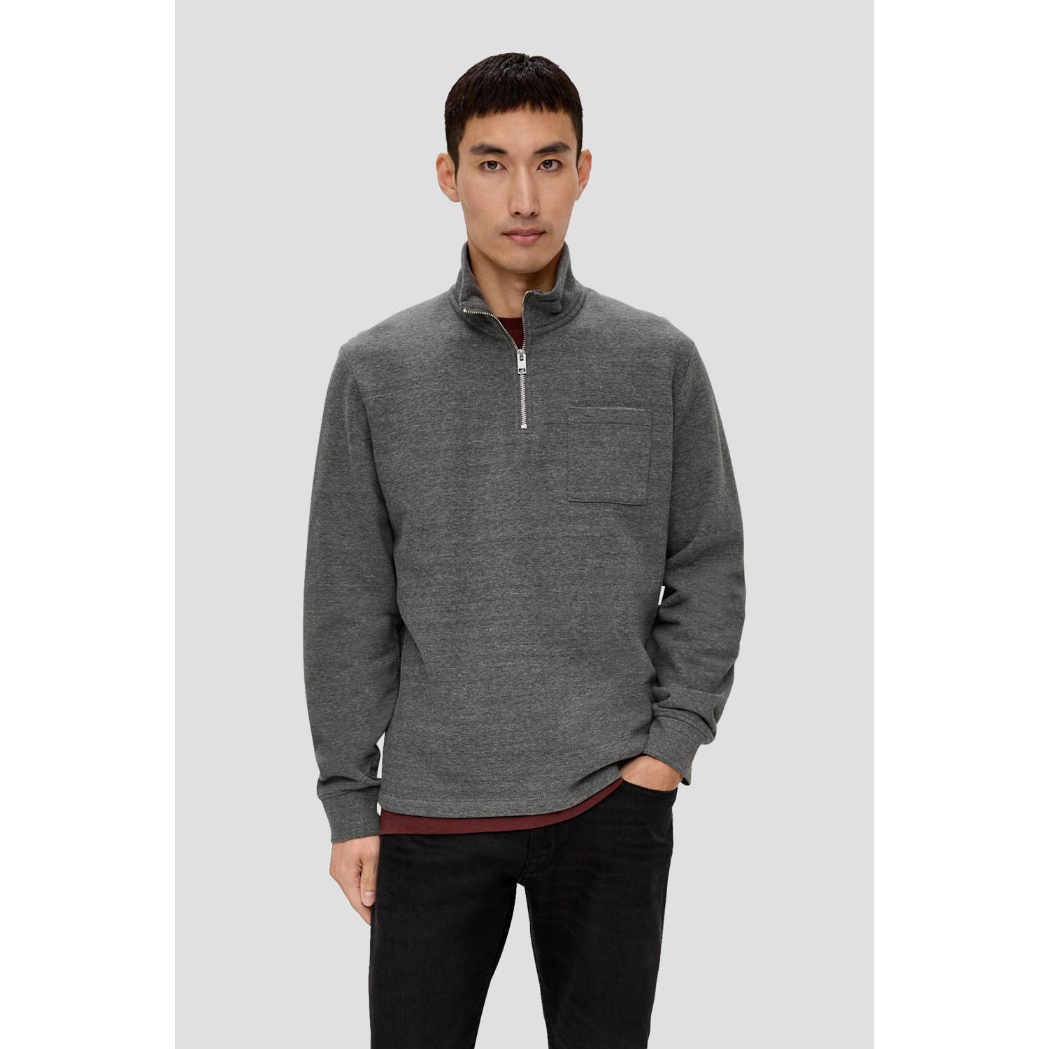 s.Oliver sweater antraciet