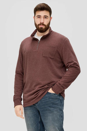 gemêleerde sweater Plus Size d.rood