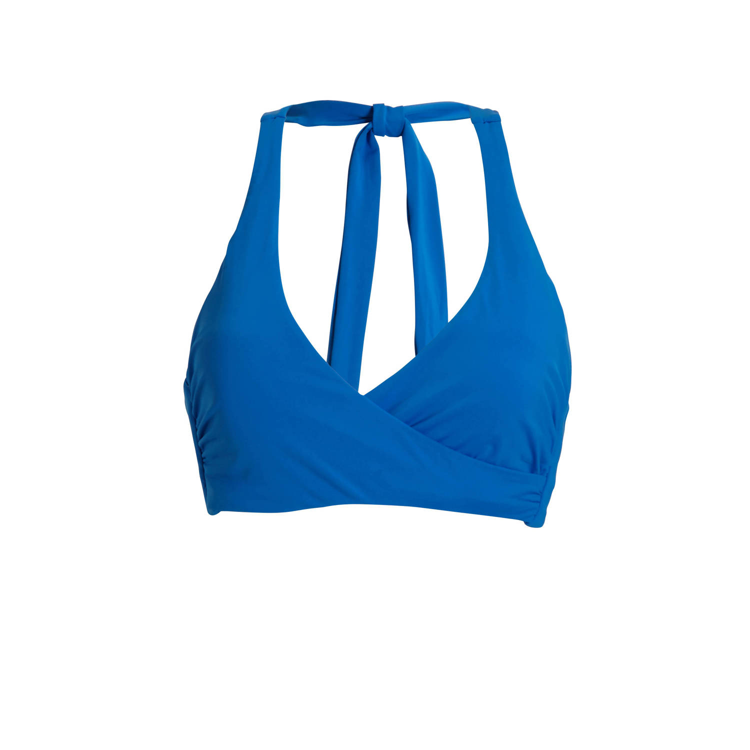 Seafolly voorgevormde halter bikinitop E-cup blauw
