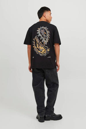 oversized T-shirt JORGRACIA met backprint zwart