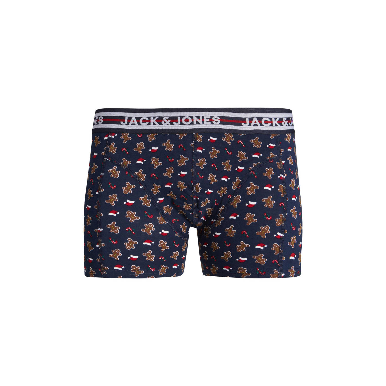 JACK & JONES giftbox boxershort + 2 paar sokken JACGINGERMAN met kerst print