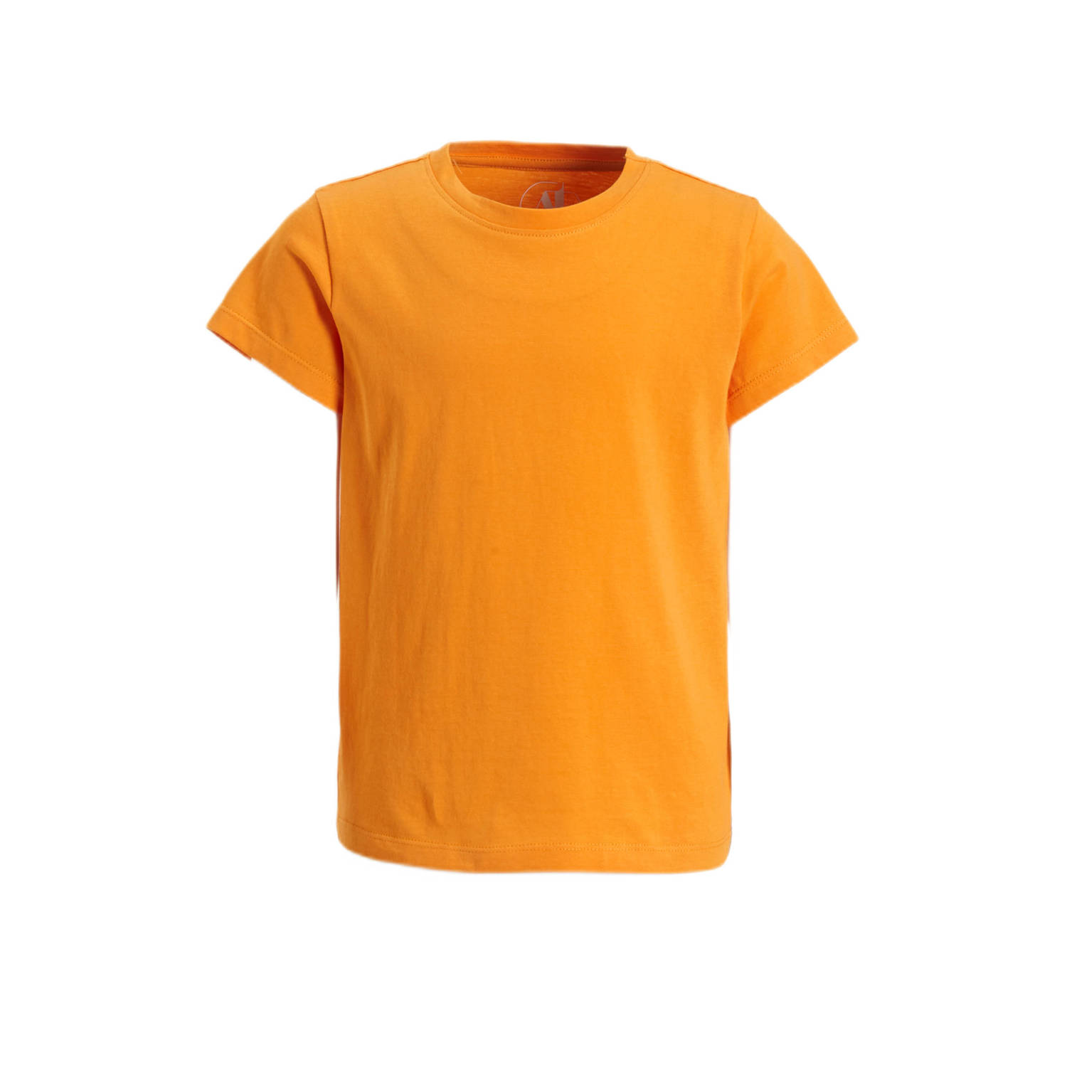 Anytime basic T-shirt oranje Meisjes Katoen Ronde hals Effen 158 164