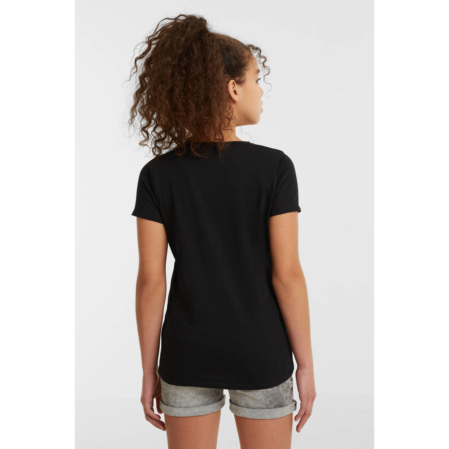 anytime basic T-shirt zwart