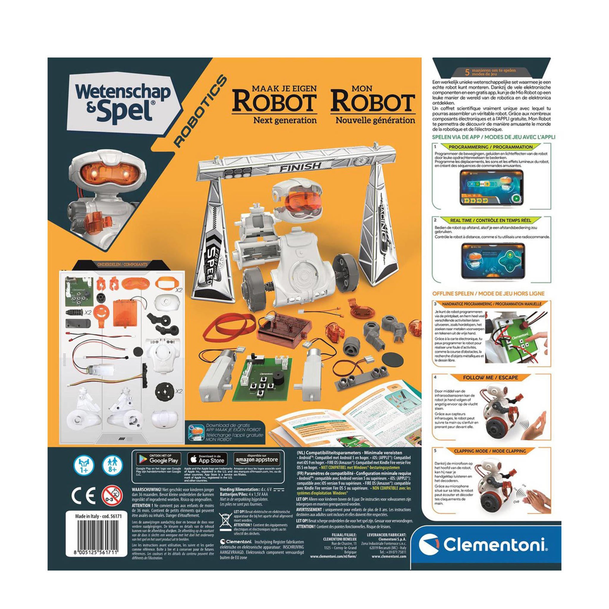 Clementoni® Roboter Galileo Robotics, MineBot 3in1, Made in Europe Clementoni® Roboter Galileo Robotics, MineBot 3in1, Made in Europe