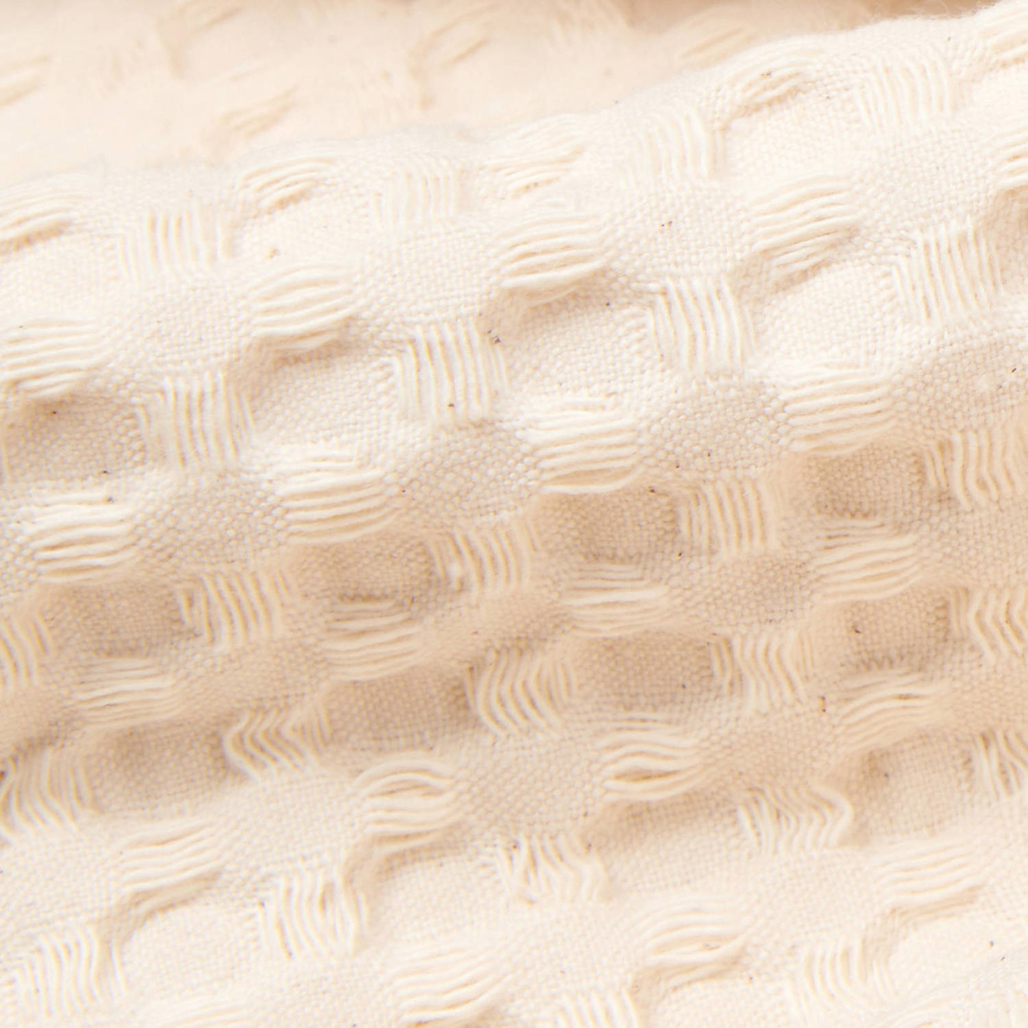 Koeka Oslo omslagdoek met wafel teddy 100x100 cm naturel