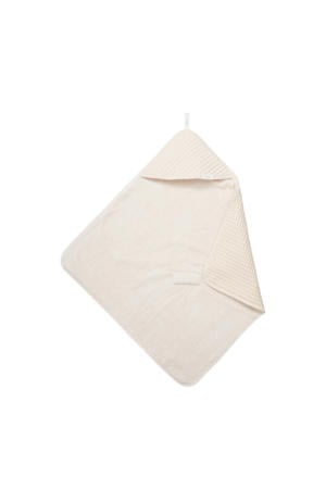 Oslo omslagdoek met wafel/teddy 100x100 cm naturel