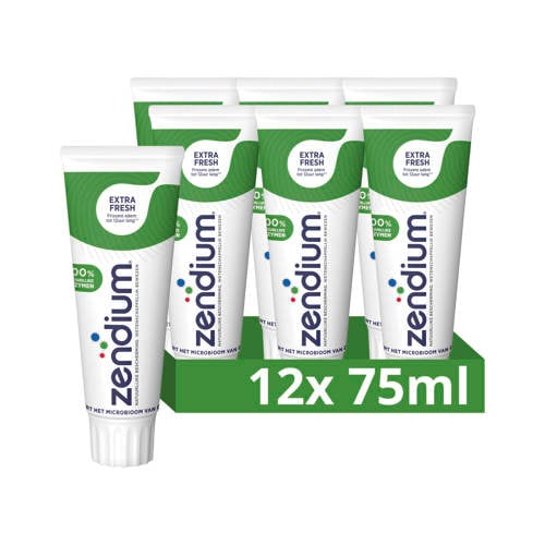 Wehkamp Zendium Extra Fresh tandpasta - 12 x 75 ml aanbieding