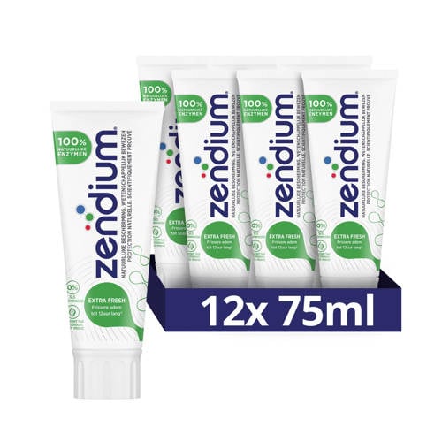 Wehkamp Zendium Extra Fresh tandpasta - 12 x 75 ml aanbieding