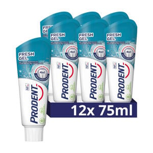 Wehkamp Prodent Fresh Gel tandpasta - 12 x 75 ml aanbieding