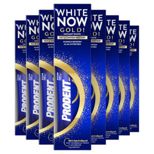 Wehkamp Prodent White Now Gold tandpasta - 12 x 75 ml aanbieding